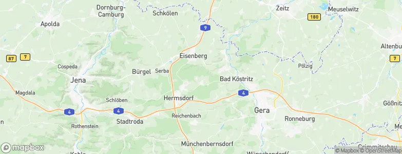Tautenhain, Germany Map