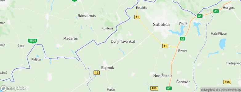 Tavankut, Serbia Map