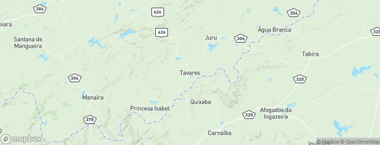 Tavares, Brazil Map