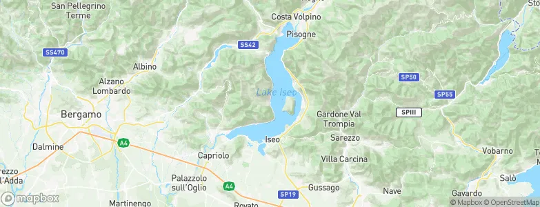 Tavernola Bergamasca, Italy Map