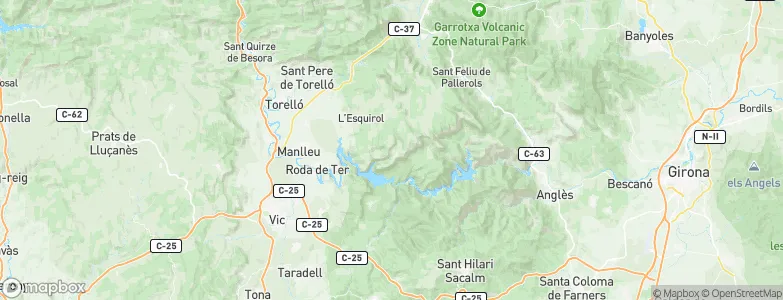 Tavertet, Spain Map