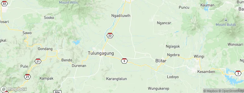 Tawangrejo, Indonesia Map