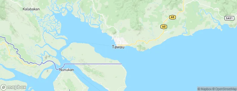 Tawao, Malaysia Map