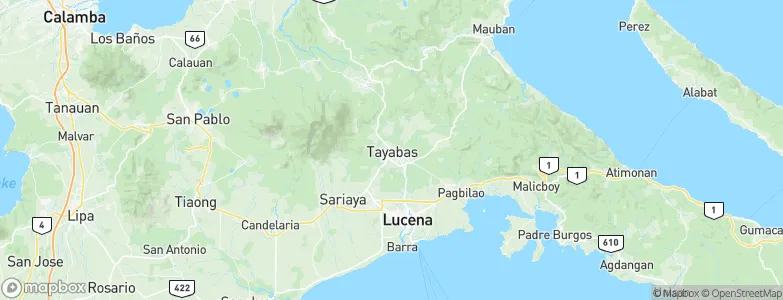 Tayabas, Philippines Map