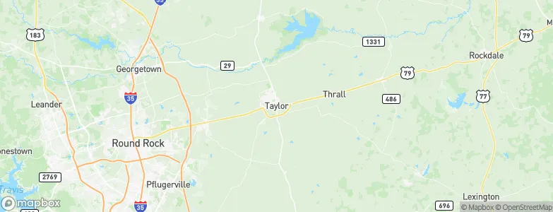 Taylor, United States Map