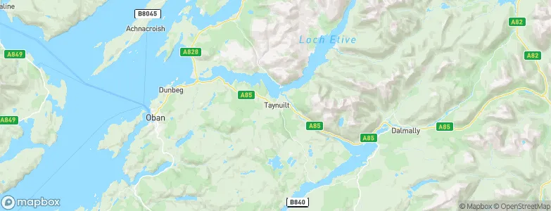 Taynuilt, United Kingdom Map