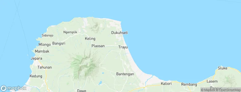 Tayu Kulon, Indonesia Map