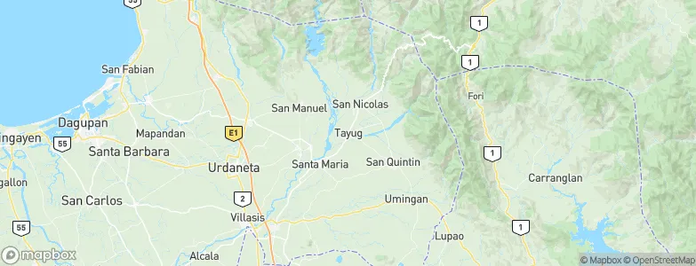 Tayug, Philippines Map