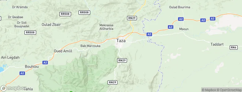 Taza, Morocco Map