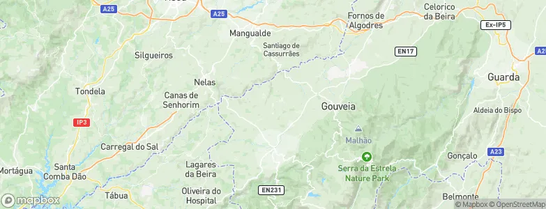 Tazem, Portugal Map
