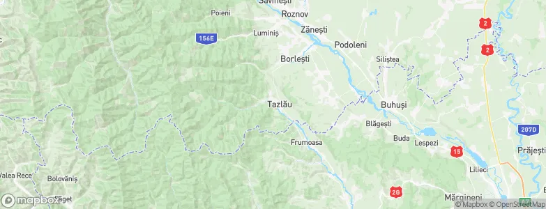 Tazlău, Romania Map
