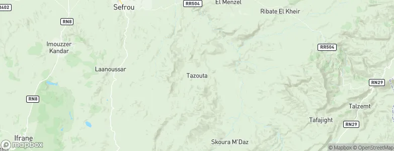Tazouta, Morocco Map