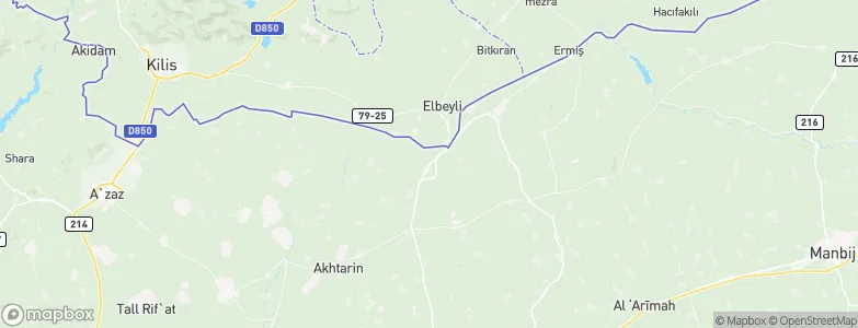 Tchoban Bey, Syria Map