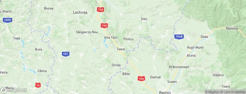 Teaca, Romania Map