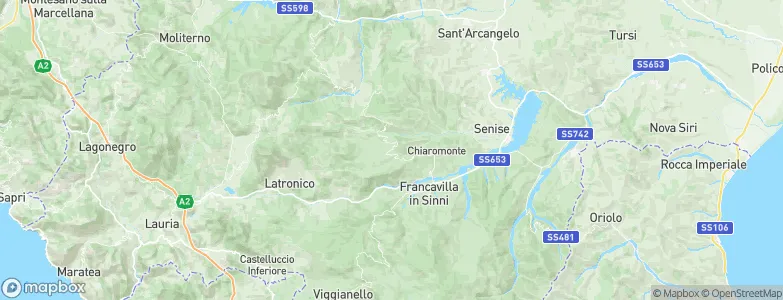Teana, Italy Map