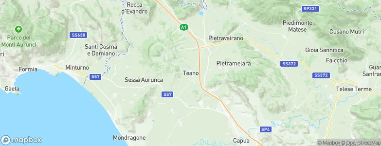 Teano, Italy Map