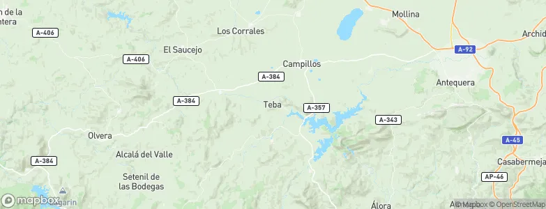 Teba, Spain Map