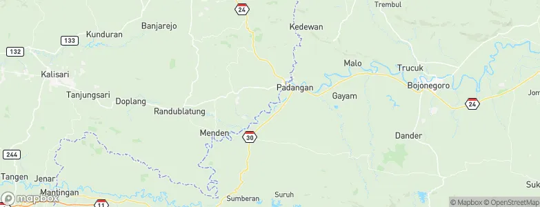 Tebon, Indonesia Map