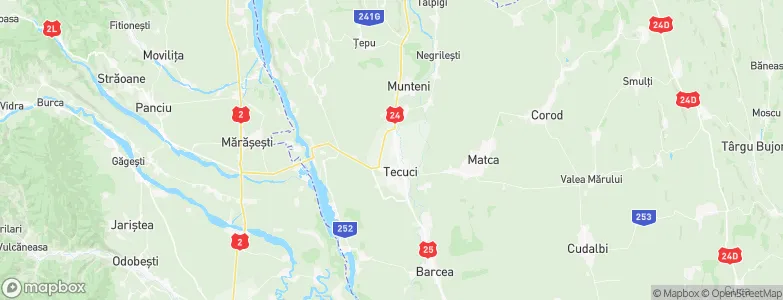 Tecuciu Nou, Romania Map