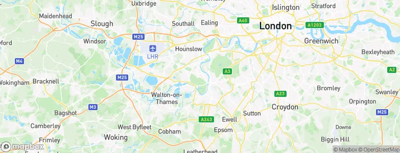 Teddington, United Kingdom Map