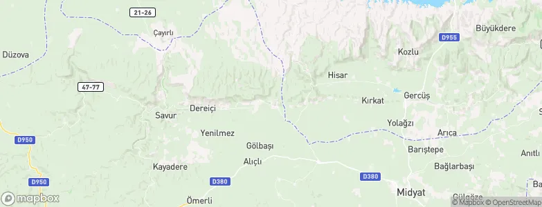 Teffi, Turkey Map