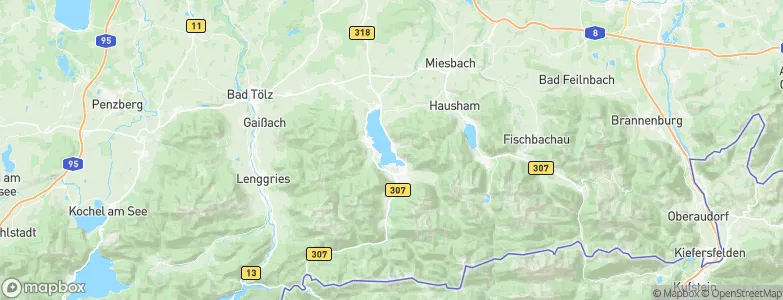 Tegernsee, Germany Map