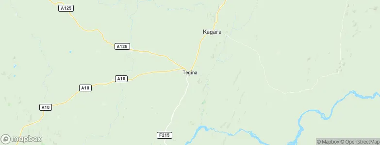 Tegina, Nigeria Map