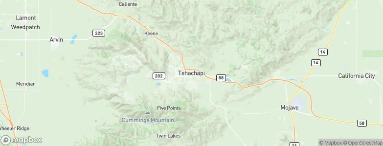 Tehachapi, United States Map