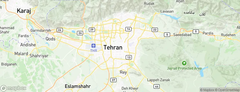 Tehran, Iran Map