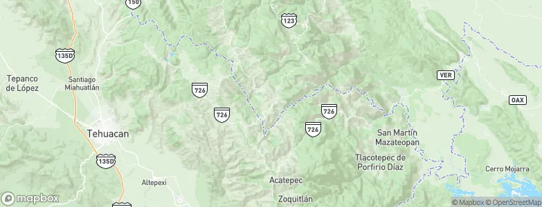 Tehuipango, Mexico Map