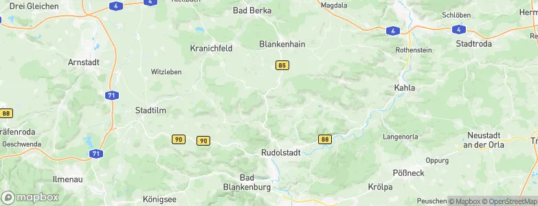 Teichel, Germany Map