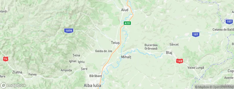 Teiuş, Romania Map