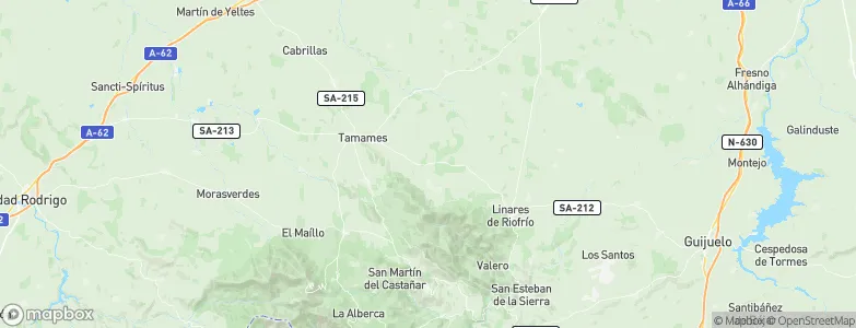 Tejeda y Segoyuela, Spain Map
