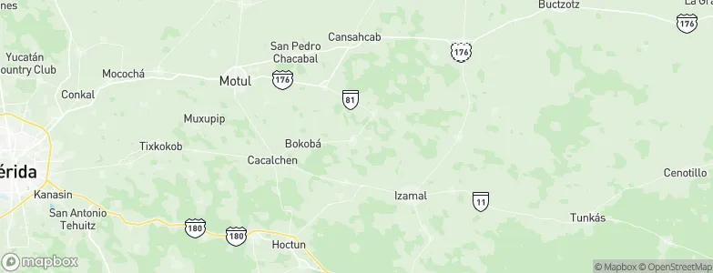 Tekanto, Mexico Map