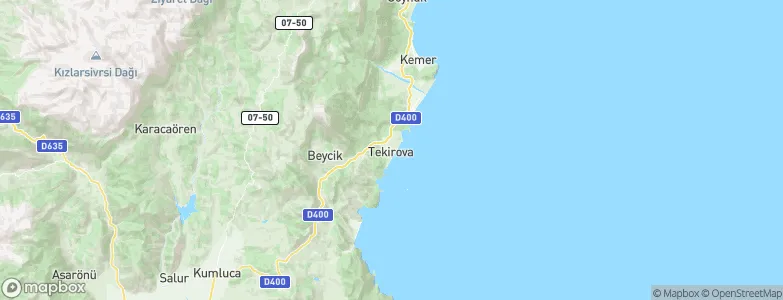 Tekirova, Turkey Map