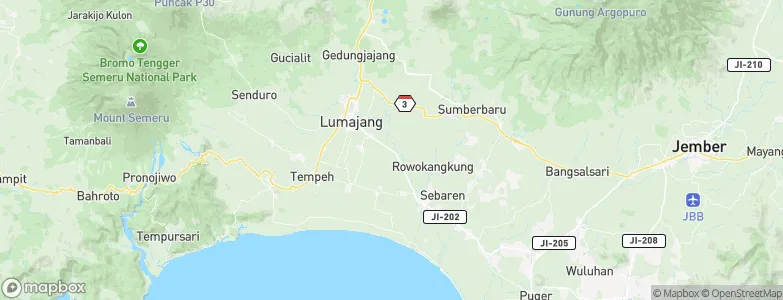 Tekung, Indonesia Map