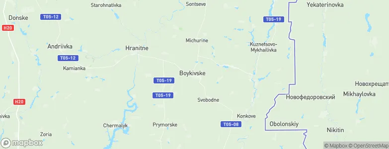 Tel'manove, Ukraine Map