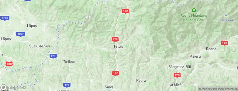 Telciu, Romania Map