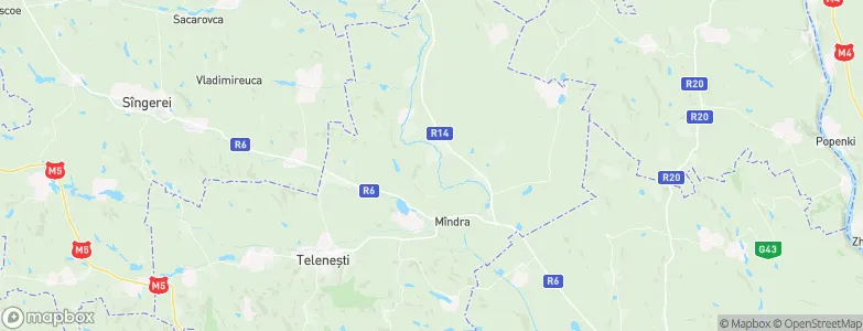 Telenești District, Moldova Map