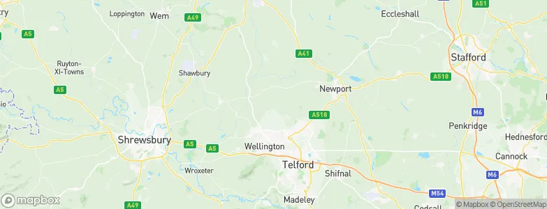 Telford and Wrekin, United Kingdom Map