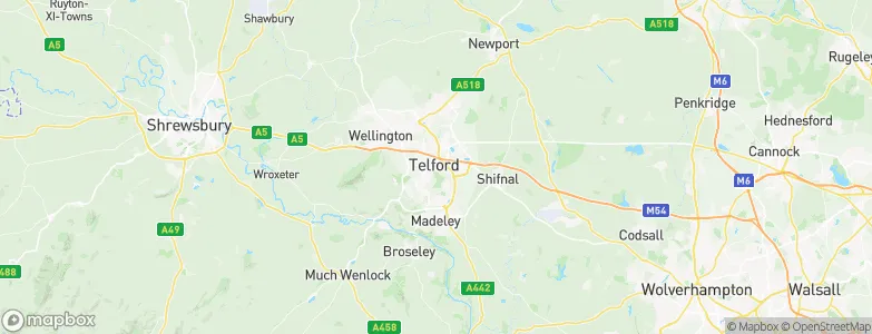 Telford, United Kingdom Map