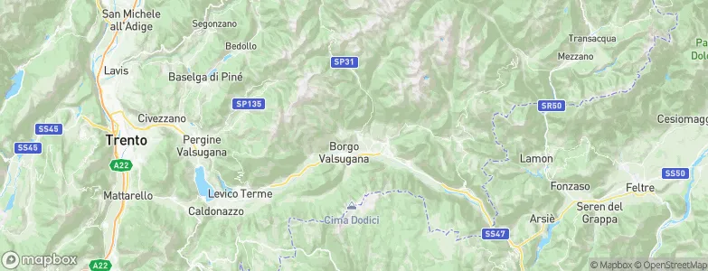 Telve di Sopra, Italy Map