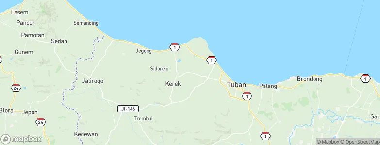 Temandangjero, Indonesia Map
