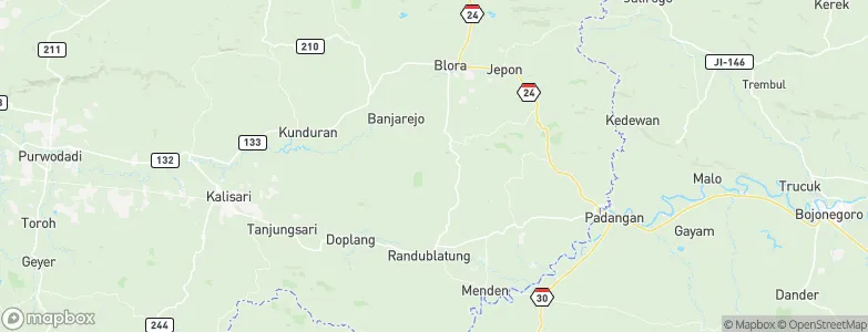 Temanjang, Indonesia Map