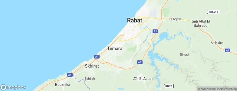 Temara, Morocco Map