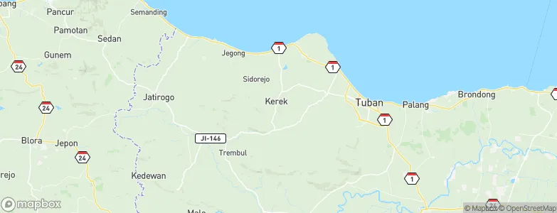 Temayang, Indonesia Map