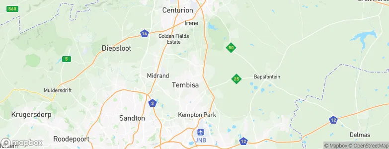 Tembisa, South Africa Map