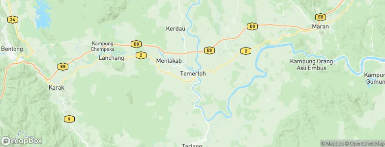 Temerluh, Malaysia Map