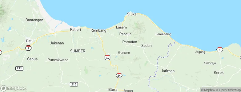 Tempaling, Indonesia Map