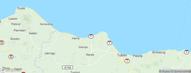 Temuji, Indonesia Map